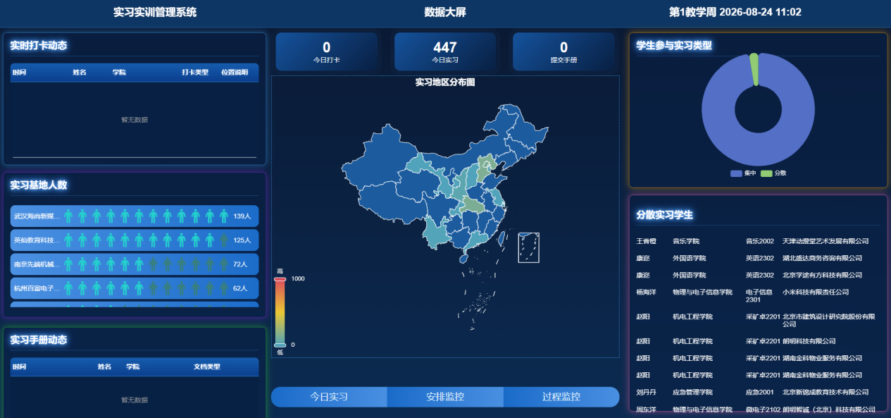 实习实训管理系统系统界面（三）